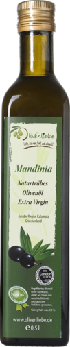 Extra Virgin Olive Oil own production naturally cloudy Mandinia - very strong